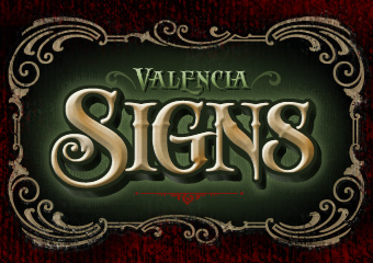 Decorative Font - LHF Antique Shop - Valencia Signs