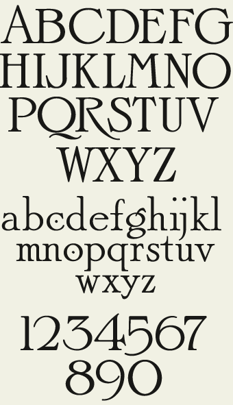 elegant typeface