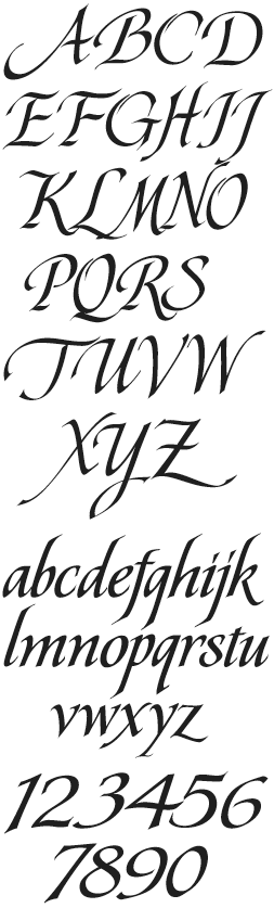 Pierre calligraphy font