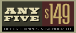5 fonts for $149