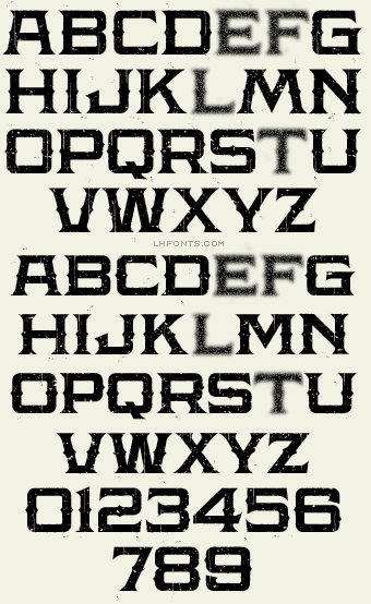 Western Font - LHF Amarillo 2 Regular Rustic