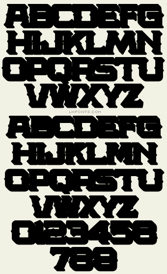 Western Font - LHF Amarillo 2 Thin Shadow