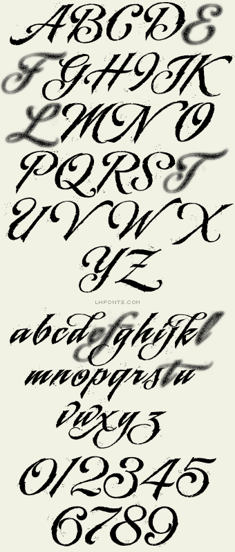 Letterhead Fonts / LHF Black Rose Script / Hand Painted Scripts