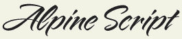 LHF Alpine Script - Hand letter style font