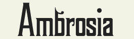 LHF Ambrosia - Decorative condensed font with a hint of Sanborn Map Company style