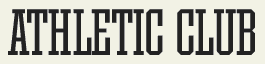 LHF Athletic Club - Thin serif font