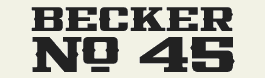 LHF Becker No 45 - Bold 1930s Alf Becker style font