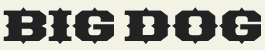 LHF Big Dog - Layered prismatic font
