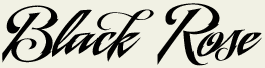 LHF Black Rose Script - Hand drawn style font
