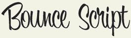 LHF Bounce Script - Hand lettered retro style font