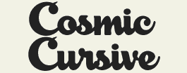 LHF Cosmic Cursive - 1940s script style font