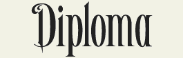 LHF Diploma - Thin classy vintage style font