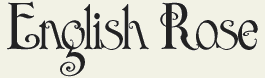 LHF English Rose - Victorian vintage style font