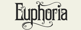 LHF Euphoria - late 1800s early 1900s victorian style font