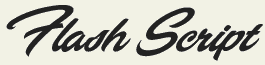 LHF Flash Script - Retro swash style font