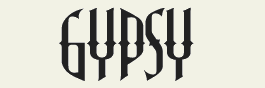 LHF Gypsy - Sanborn Map Company style font