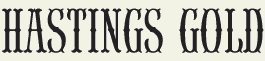 LHF Hastings Gold - 1800s western style font