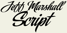 LHF Jeff Marshall Script - Hand lettering style font