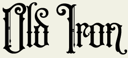 LHF Old Iron - Decorative vintage style font