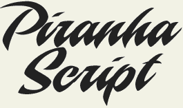 LHF Piranha - Script bold sporty style font