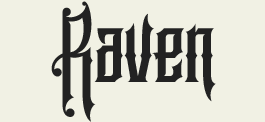LHF Raven - Layered sanborn map company style-font