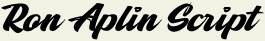 LHF Ron Aplin Script - Hand lettered script style font