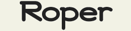 LHF Roper - Modern style font