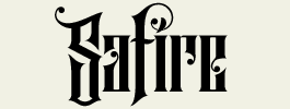 LHF Safire - Decorative Sanborn Map Company style font