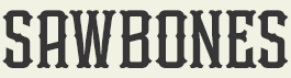 LHF Sawbones - Condensed western style font