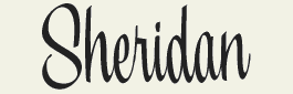 LHF Sheridan - Script retro style font