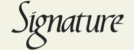 LHF Signature - Calligraphic hand drawn style font
