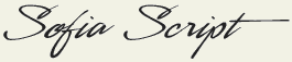 LHF Sofia Script - Hand lettered style font