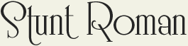 LHF Stunt Roman - Sophisticated thin early 1900s style font