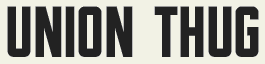 LHF Union Thug - Condensed bold 1950s stovepipe style font