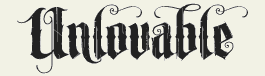 LHF Unlovable - Decorative gothic style font