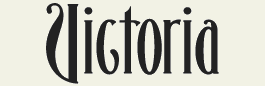 LHF Victoria - condensed victorian style font