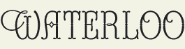 LHF Waterloo - thin vintage film style font