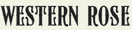 LHF Western Rose - condensed layered vintage western style font