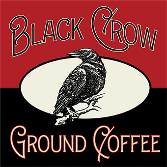 Black Crow Coffee Poster Design using LHF Ginger Ale