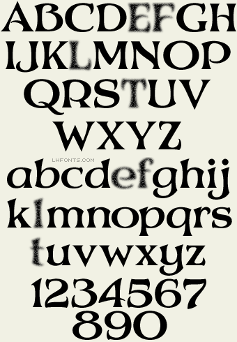Letterhead Fonts / LHF Mystery Font / Art Nouveau Fonts