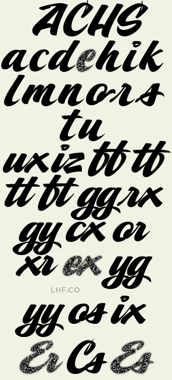 Vintage Race Car Script - Ron Aplin Script Regular