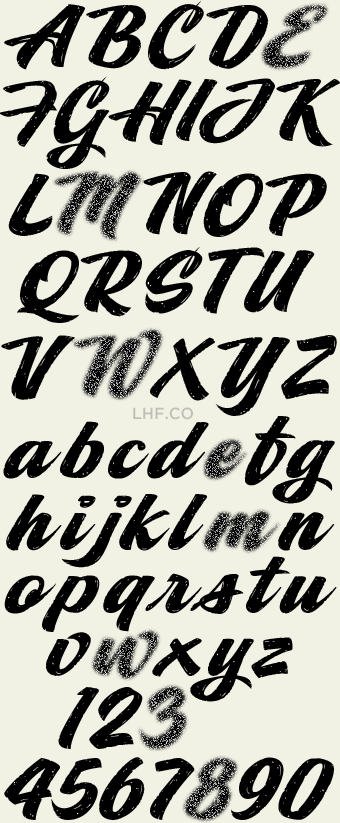 Vintage Race Car Script - Ron Aplin Script Distressed