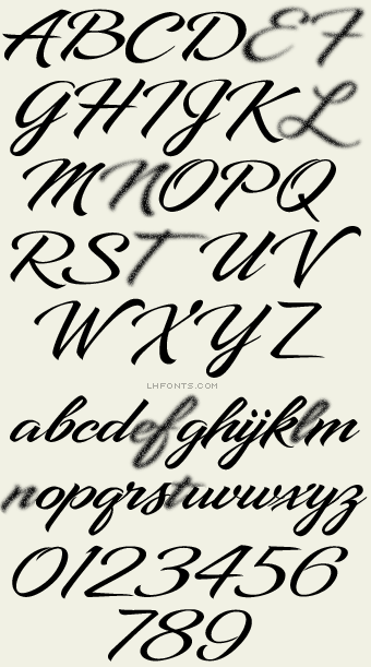 free cursive fonts with glyphs