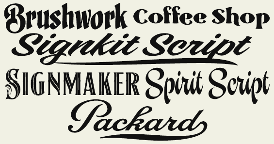LHF Dave Correll Font Package - Best Selling, hand-created fonts for the professional artist.