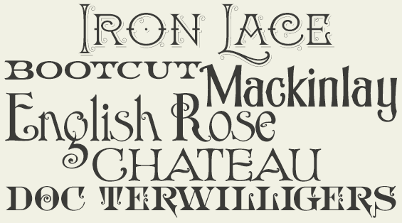 LHF Victorian Package - Our most popular vintage, late 1800's fonts for the professional artist.