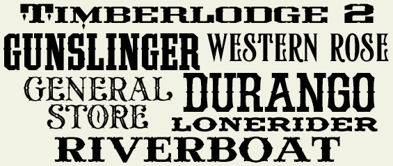 LHF Western font package