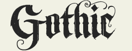 Gothic Fonts